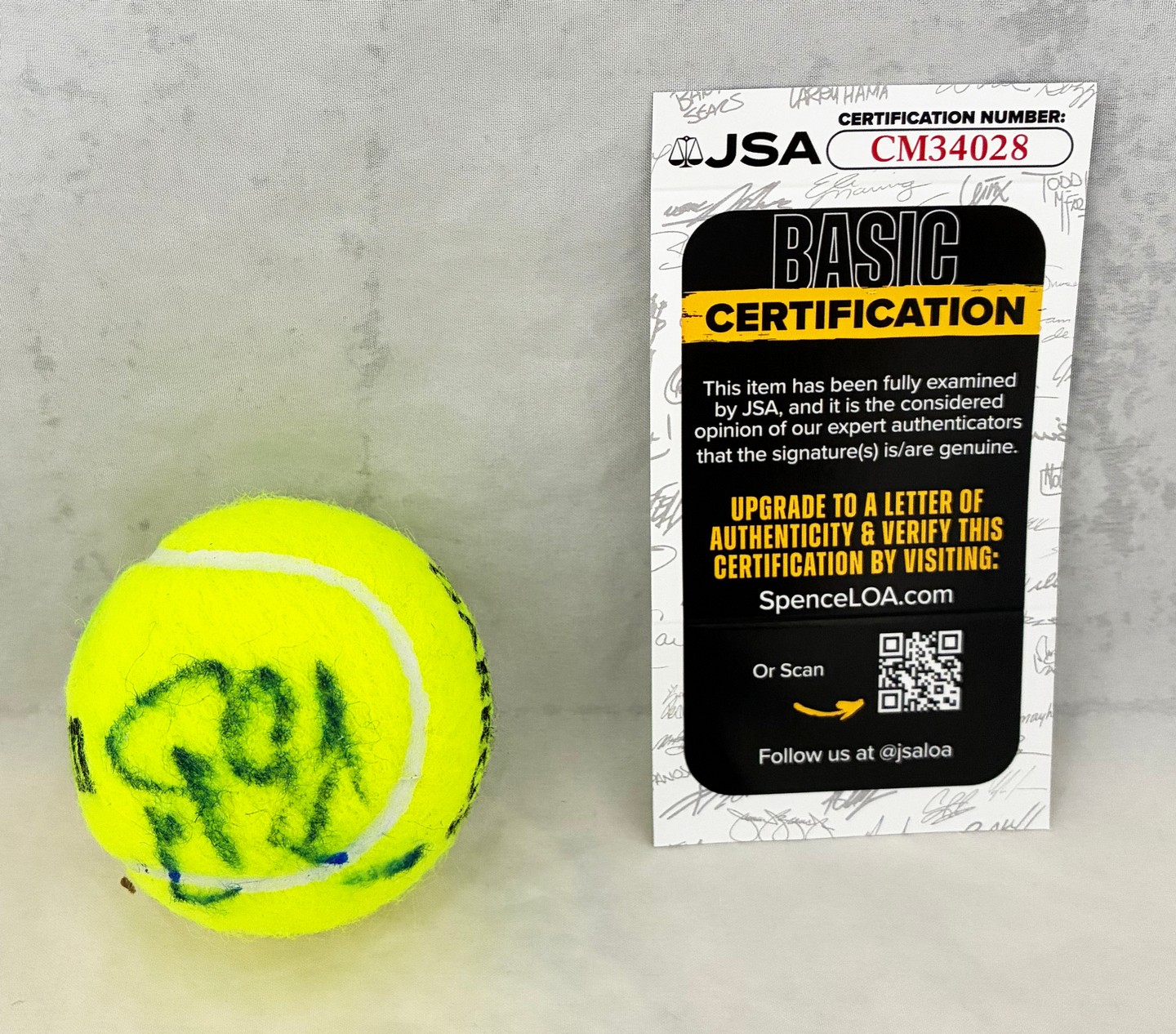 Steffi Graf Signed Tennis Ball Roland Garros JSA