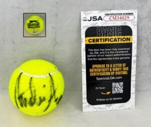 Andre Agassi Signed Tennis Ball Wimbledon JSA
