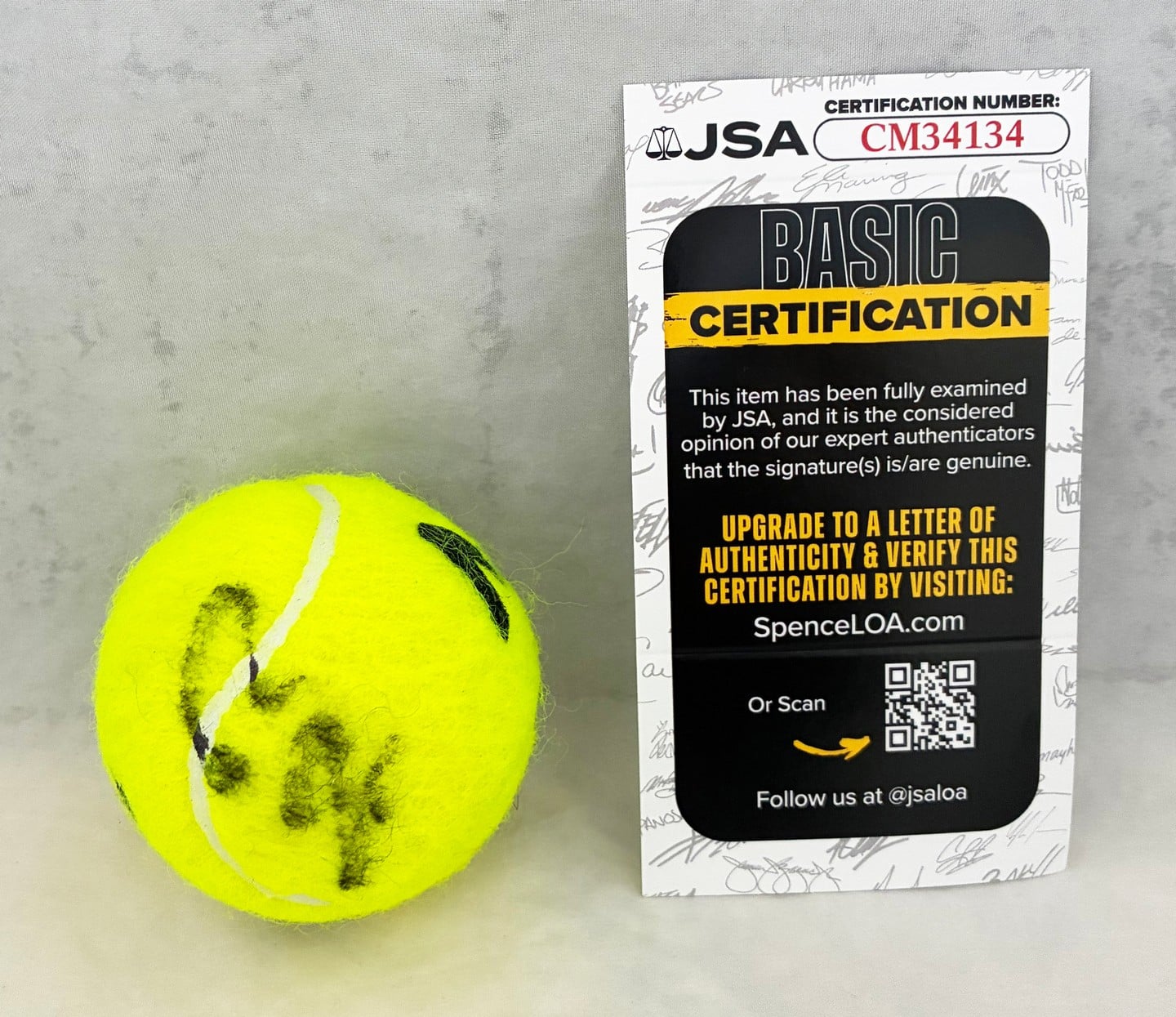 Rafael Nadal Signed Tennis Ball Australian Open JSA