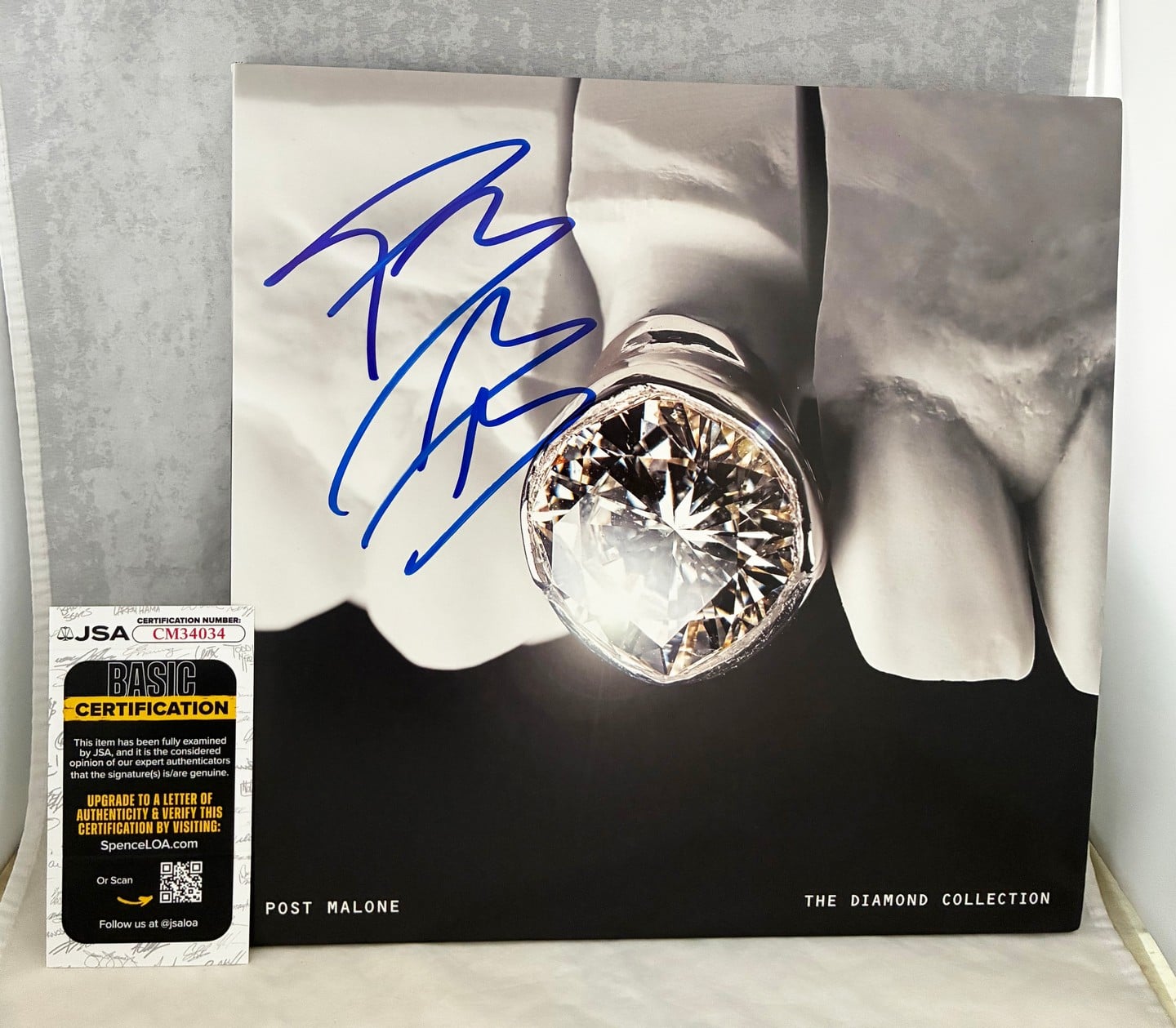 Post Malone Signed Vinyl LP Album The Diamond Collection JSA 1