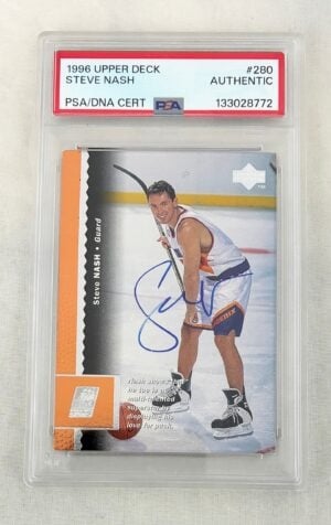 Steve Nash Signed Rookie Card 1996 Upper Deck #280 PSA/DNA