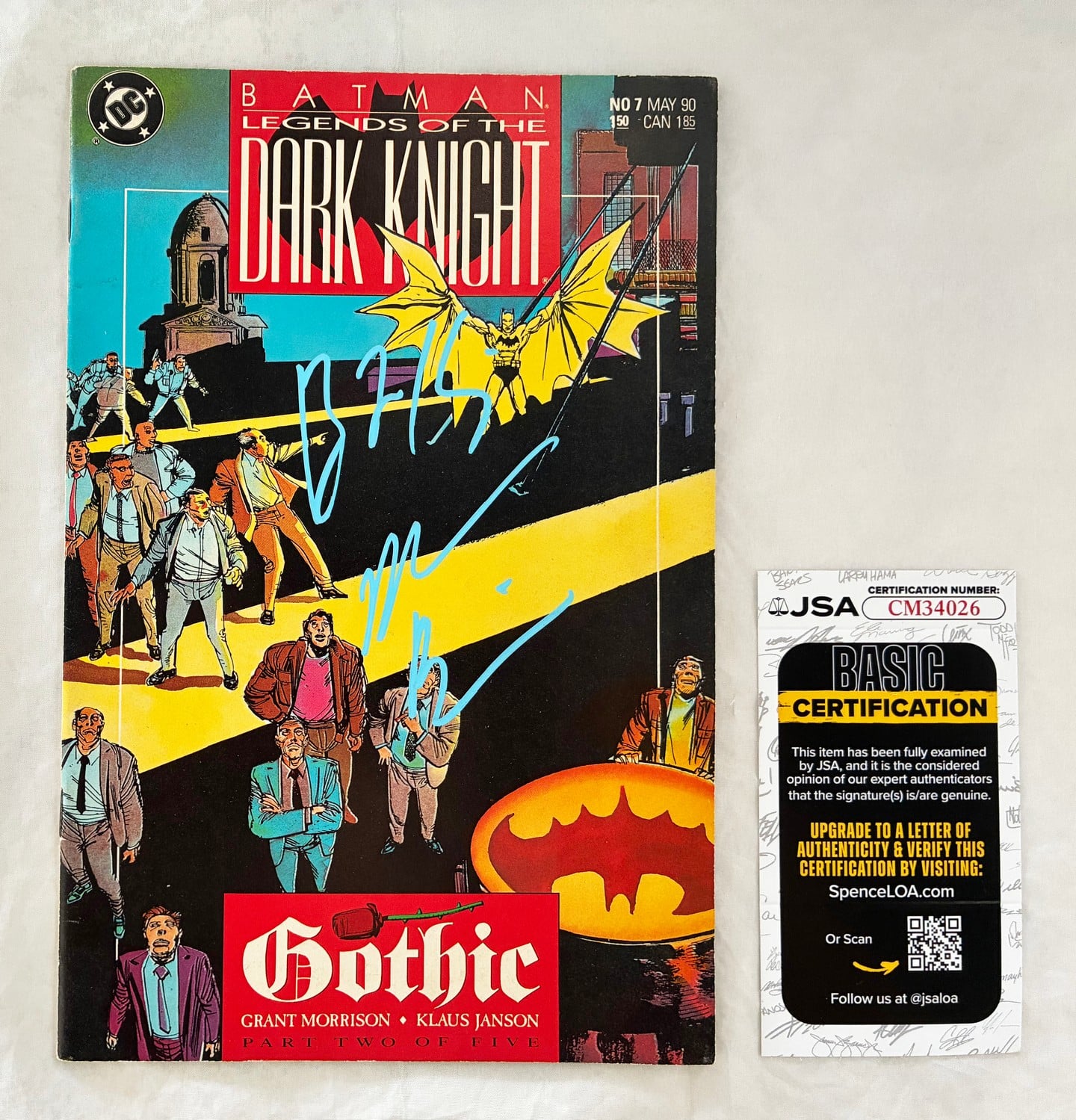 Morena Baccarin and Ben McKenzie Signed Comic Book Gotham Batman JSA
