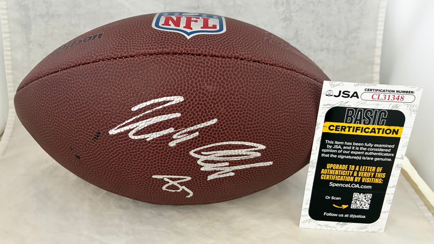 Rob Gronkowski Signed NFL Football New England Patriots JSA