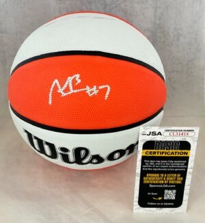 Aliyah Boston Signed Basketball WNBA Indiana Fever JSA
