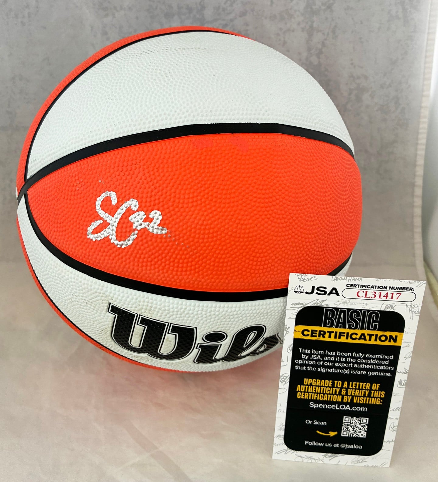 Sonia Citron Signed Basketball WNBA Washington Mystics JSA