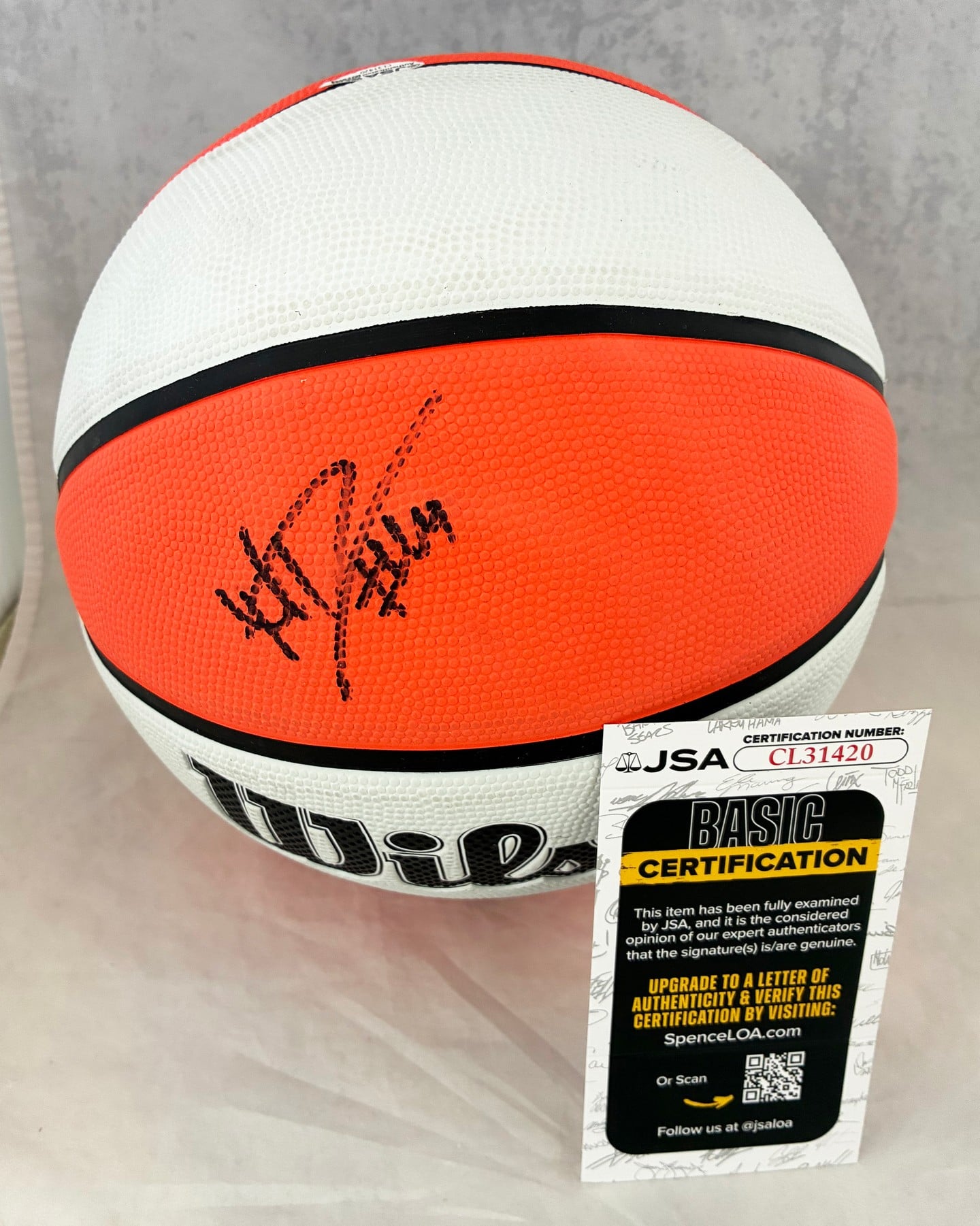 Dominique Malonga Signed Basketball WNBA Seattle Storm JSA 1