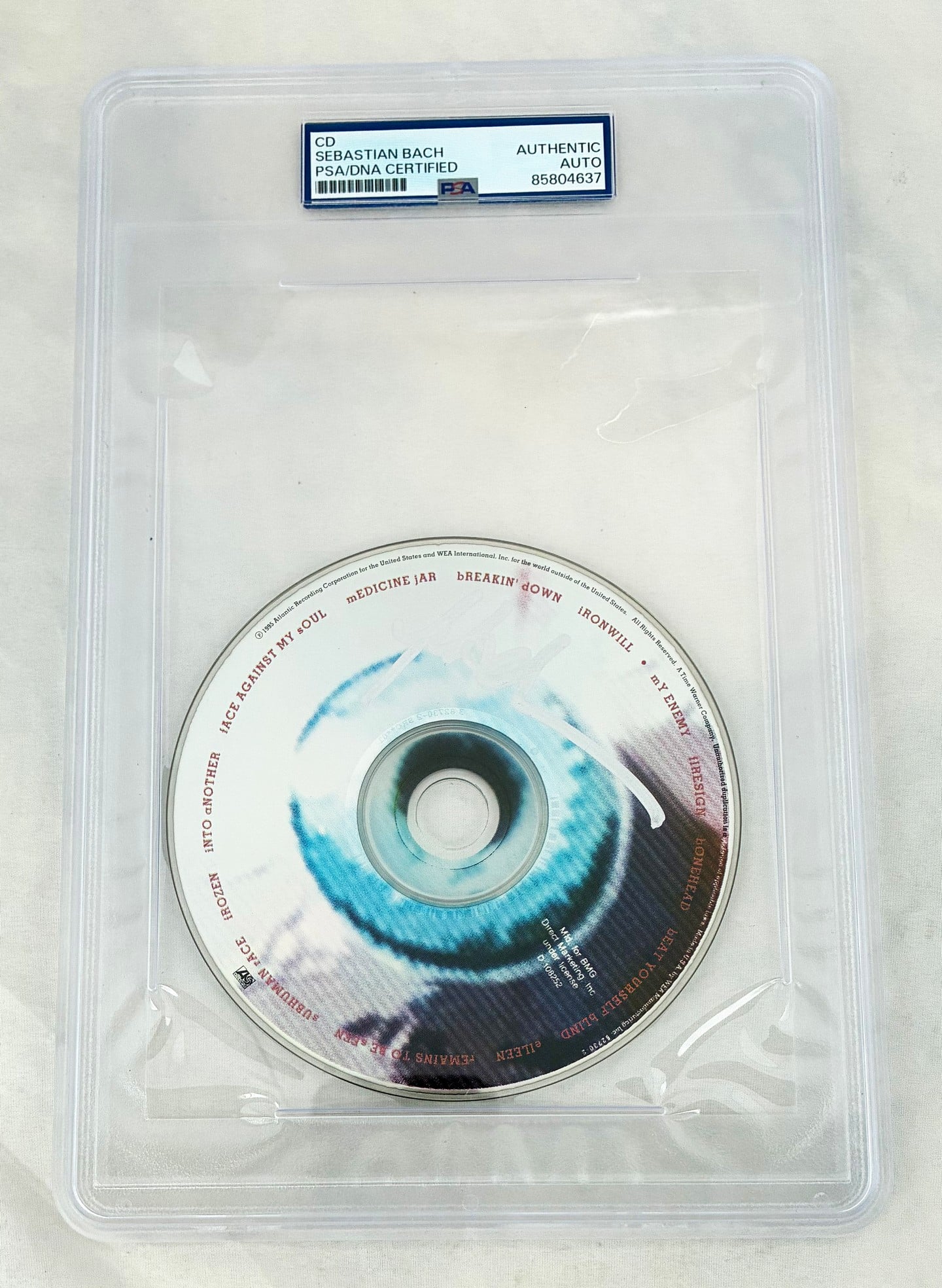 Sebastian Bach Signed CD Subhuman Race PSA/DNA