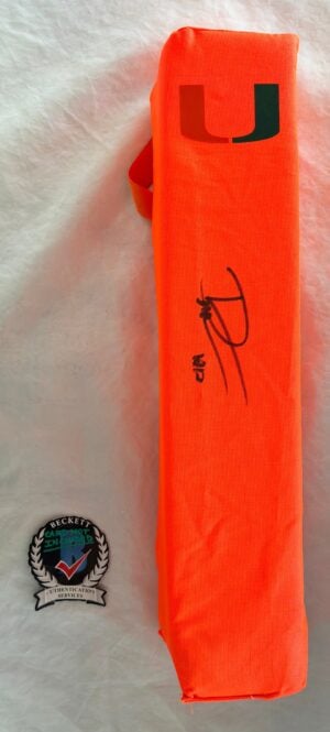 Darian Mensah Signed Pylon Miami Hurricanes Beckett BAS