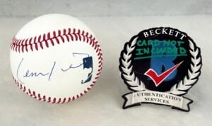 Lennox Lewis Signed Baseball Beckett BAS
