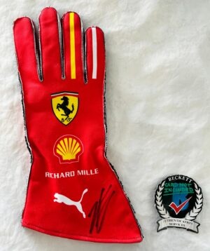 Charles Leclerc Signed Racing Glove Ferrari Formula 1 F1 Beckett BAS