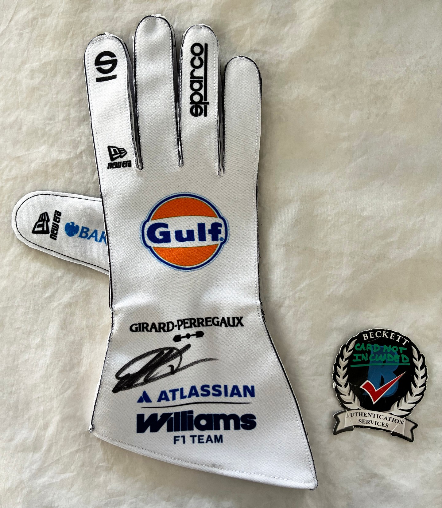 Alex Albon Signed Racing Glove Williams Racing Formula 1 F1 Beckett BAS