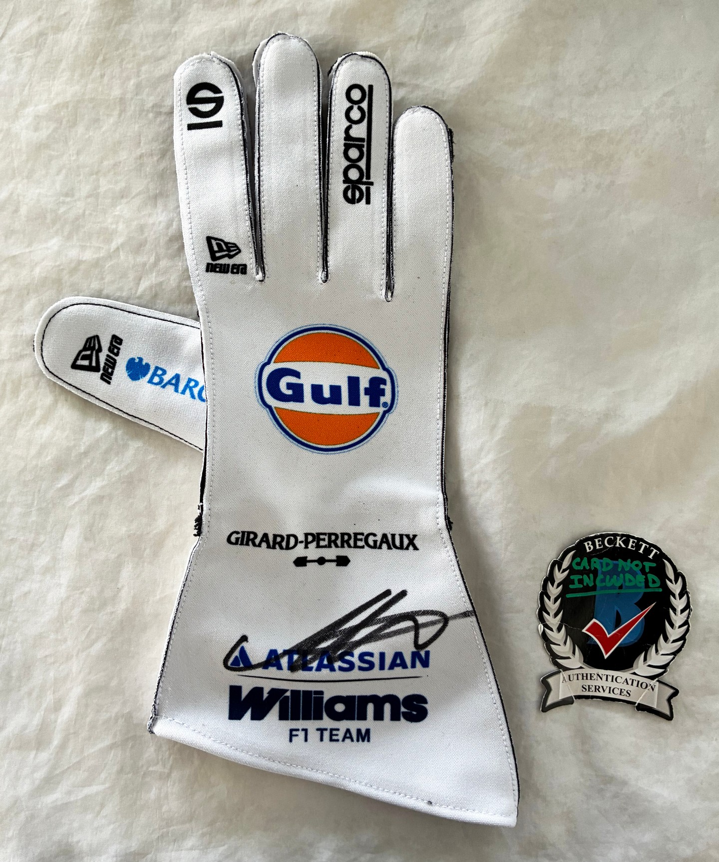 Alex Albon Signed Racing Glove Williams Racing Formula 1 F1 Beckett BAS 1