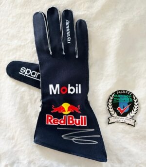 Isack Hadjar Signed Racing Glove Red Bull Formula 1 F1 Beckett BAS