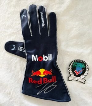Isack Hadjar Signed Racing Glove Red Bull Formula 1 F1 Beckett BAS 1