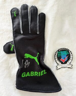Gabriel Bortoleto Signed Racing Glove Stake Formula 1 F1 Beckett BAS