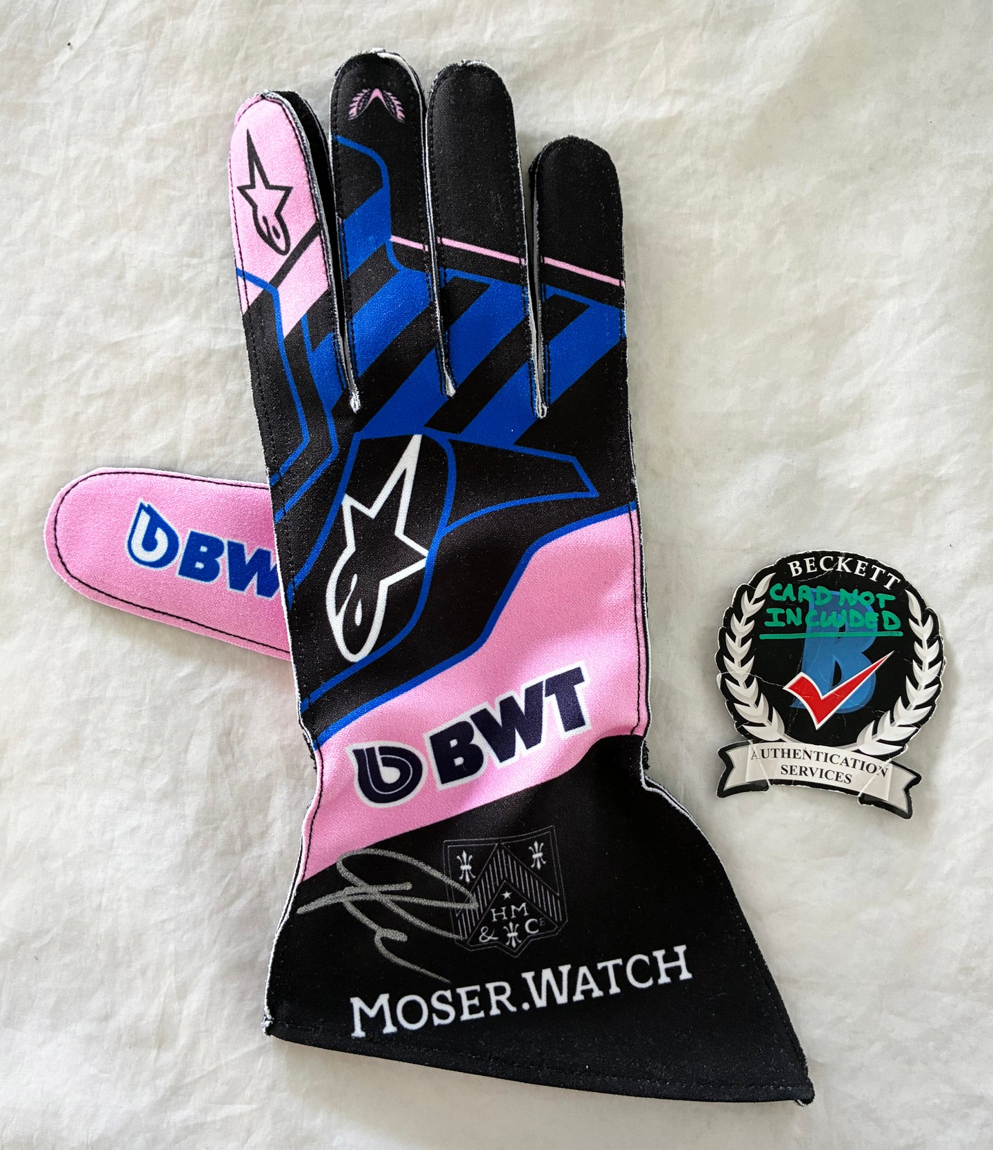 Franco Colapinto Signed Racing Glove Alpine Formula 1 F1 Beckett BAS