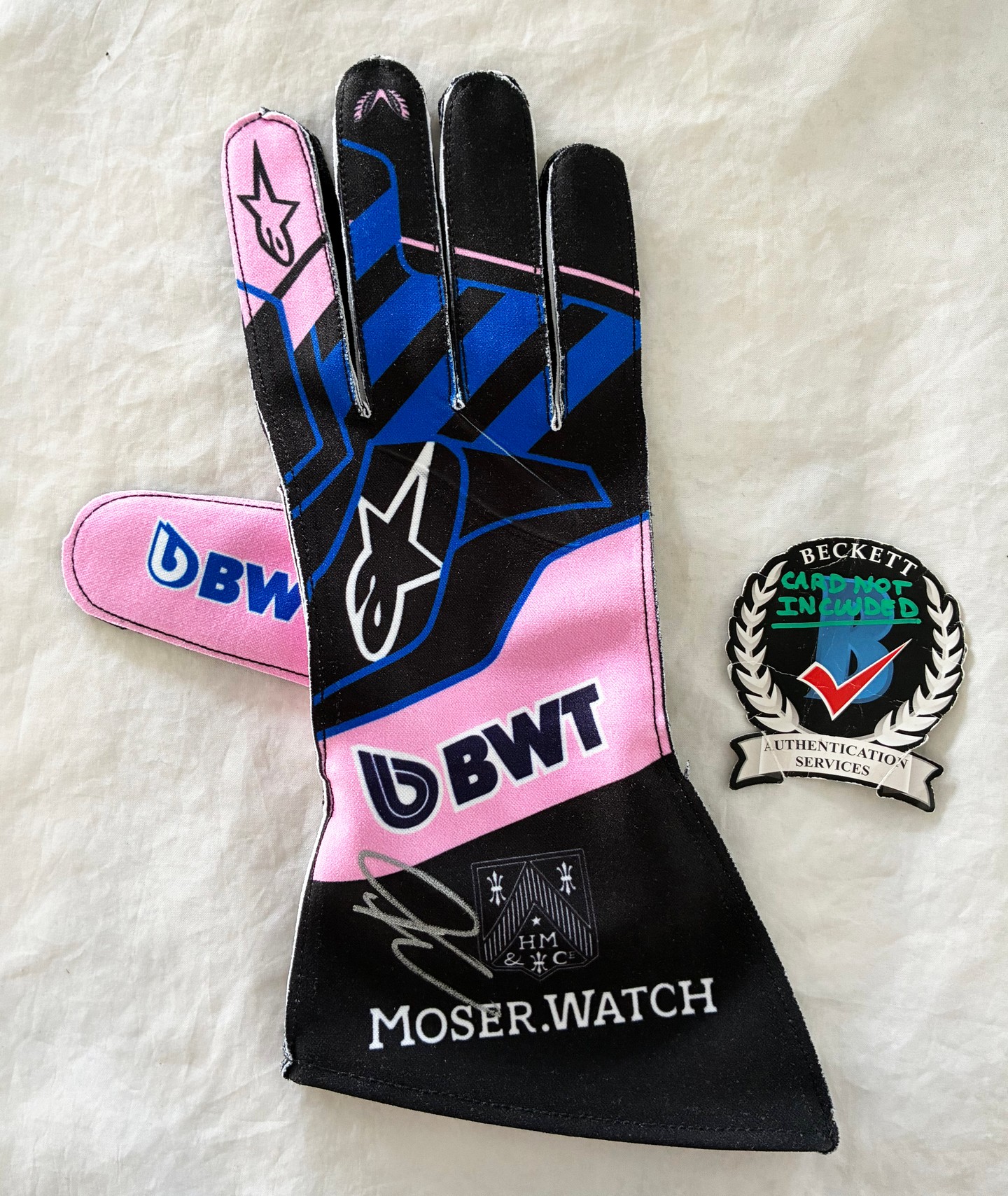 Franco Colapinto Signed Racing Glove Alpine Formula 1 F1 Beckett BAS 1