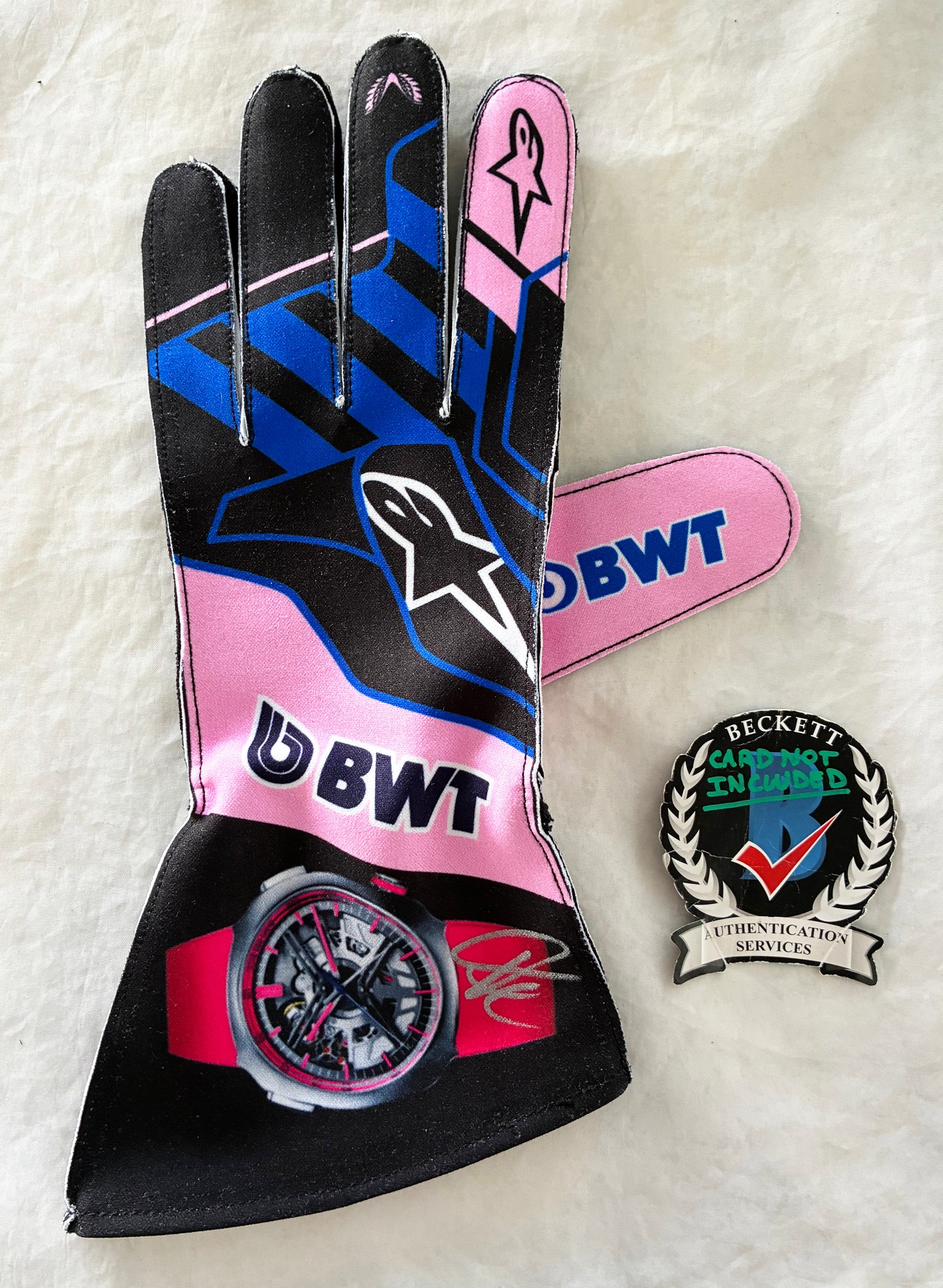 Franco Colapinto Signed Racing Glove Alpine Formula 1 F1 Beckett BAS 3