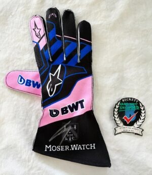 Pierre Gasly Signed Racing Glove Alpine Formula 1 F1 Beckett BAS