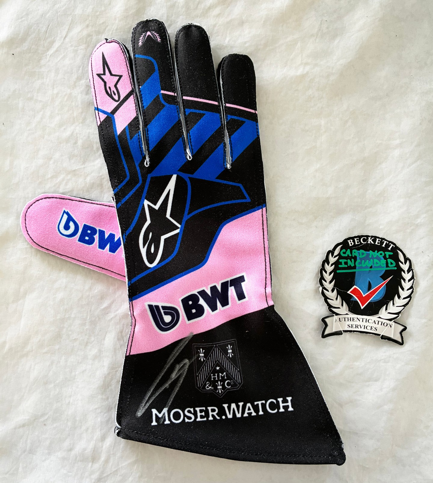 Pierre Gasly Signed Racing Glove Alpine Formula 1 F1 Beckett BAS 3