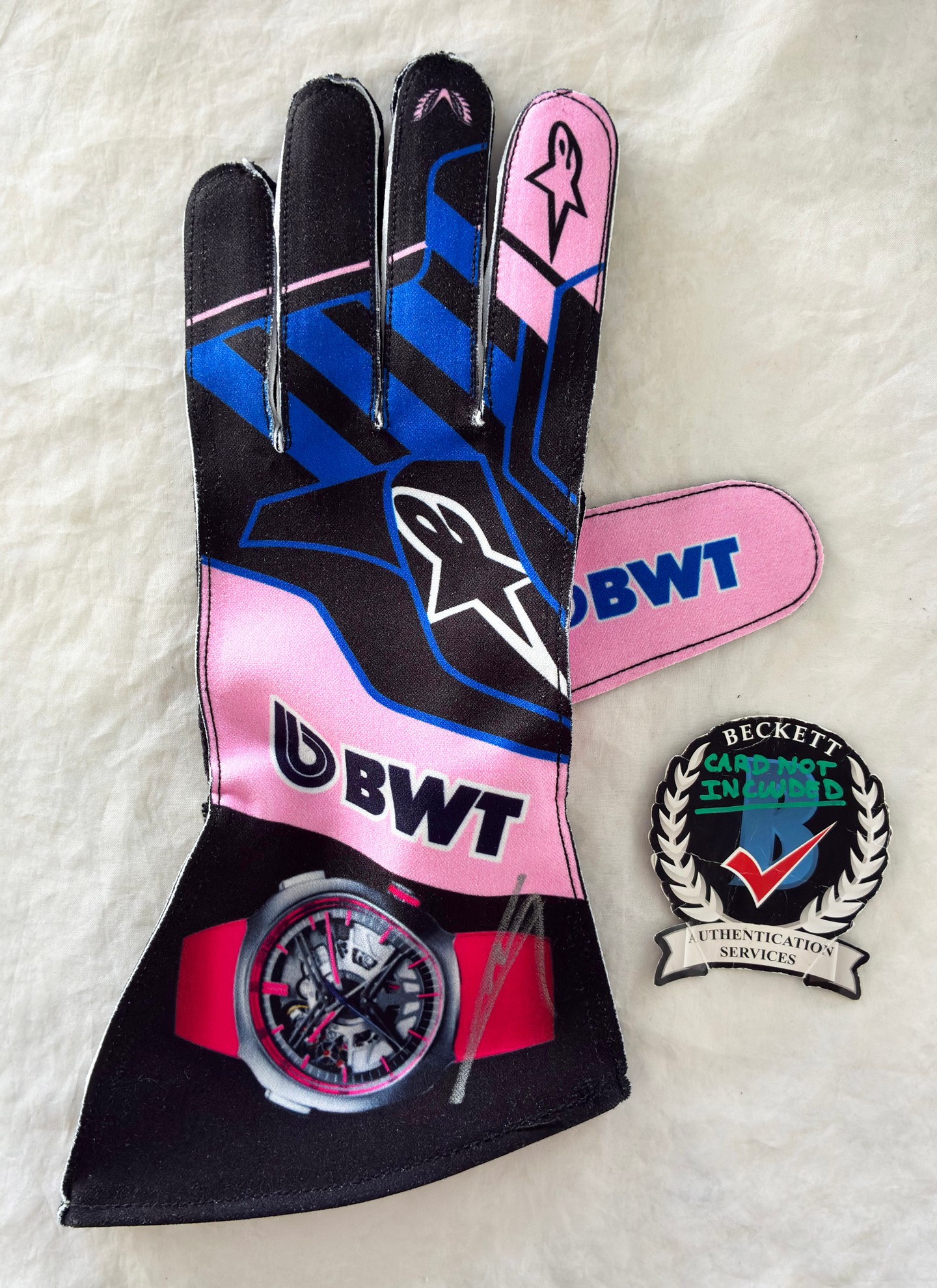 Pierre Gasly Signed Racing Glove Alpine Formula 1 F1 Beckett BAS 7