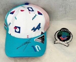 Pierre Gasly Signed Hat Alpine Formula 1 F1 Beckett BAS 1
