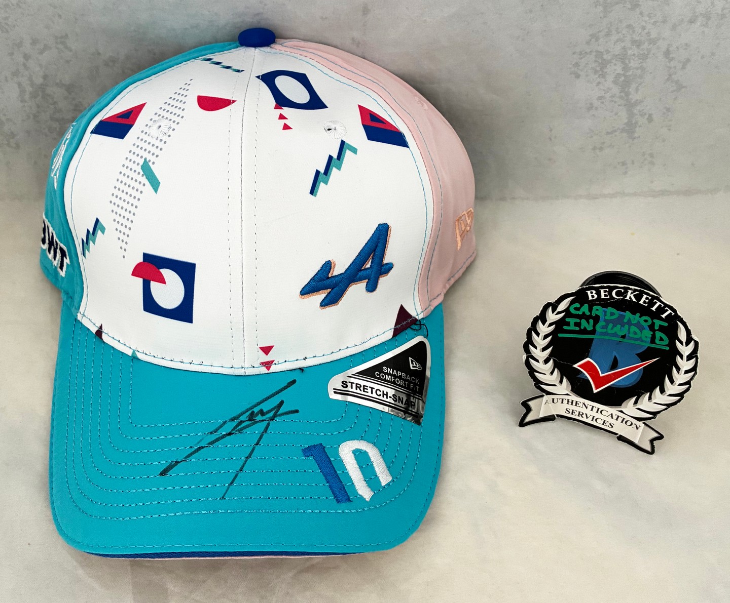 Pierre Gasly Signed Hat Alpine Formula 1 F1 Beckett BAS 1
