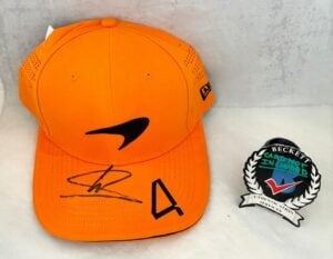 Lando Norris Signed Hat McLaren Formula 1 F1 Beckett BAS 1