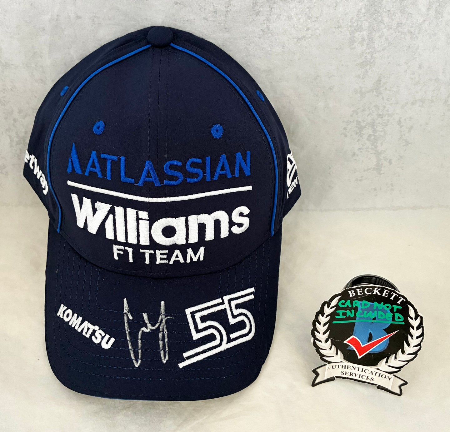 Carlos Sainz Signed Hat Williams Racing Formula 1 F1 Beckett BAS
