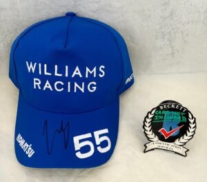 Carlos Sainz Signed Hat Williams Racing Formula 1 F1 Beckett BAS 2