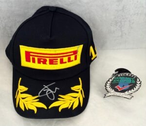 Tasanapol Inthraphuvasak Signed Hat Pirelli Formula 2 Beckett BAS