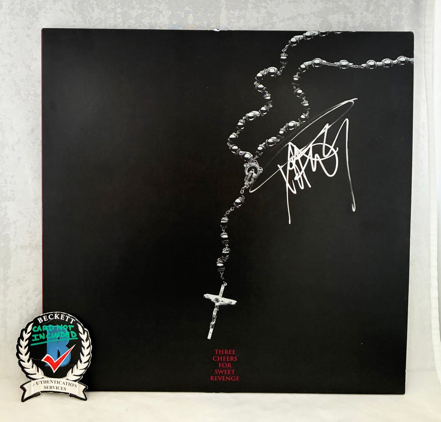 Frank Iero Signed Vinyl LP Album My Chemical Romance Three Cheers Beckett BAS