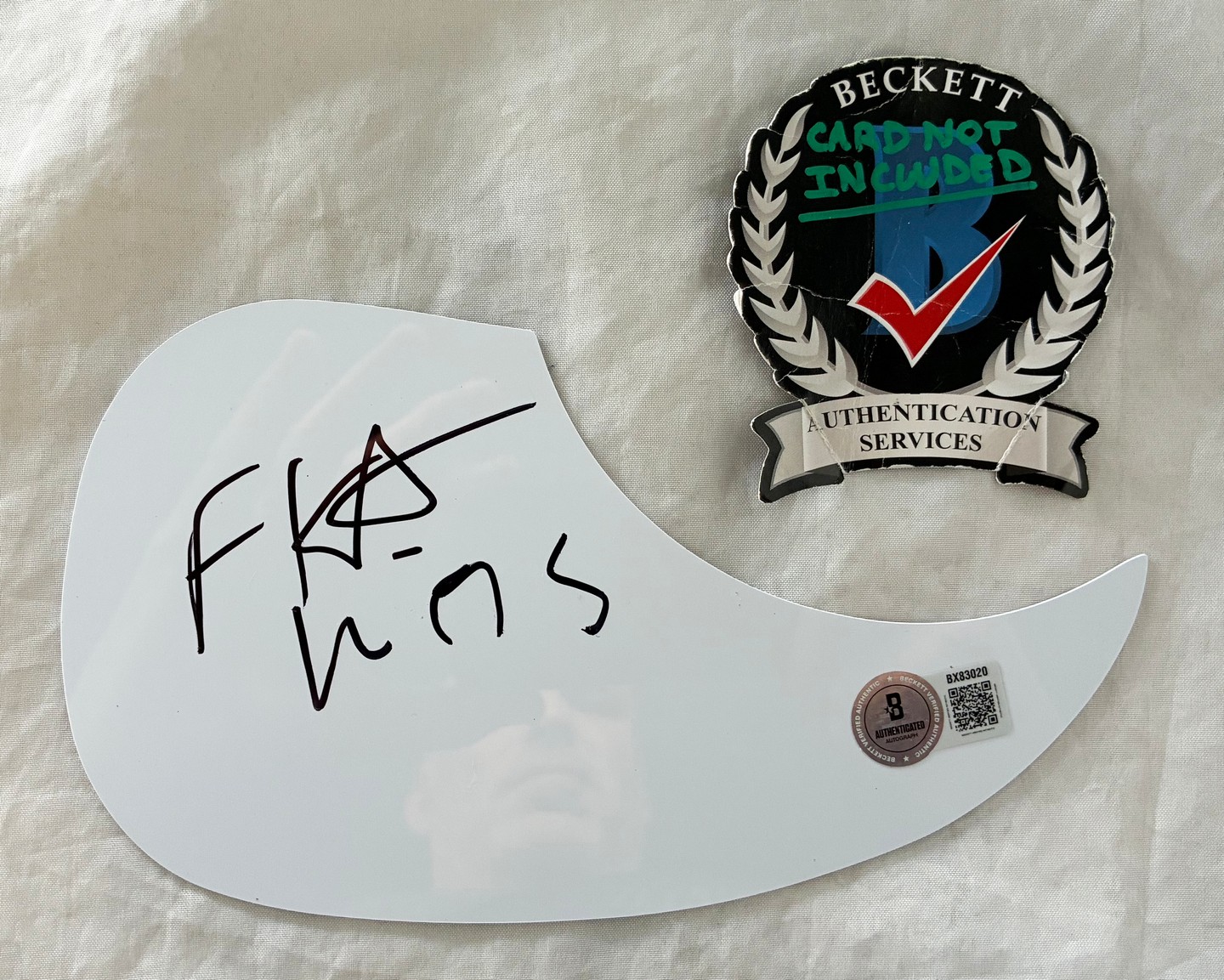 FKA Twigs Signed Acoustic Pickguard Beckett BAS
