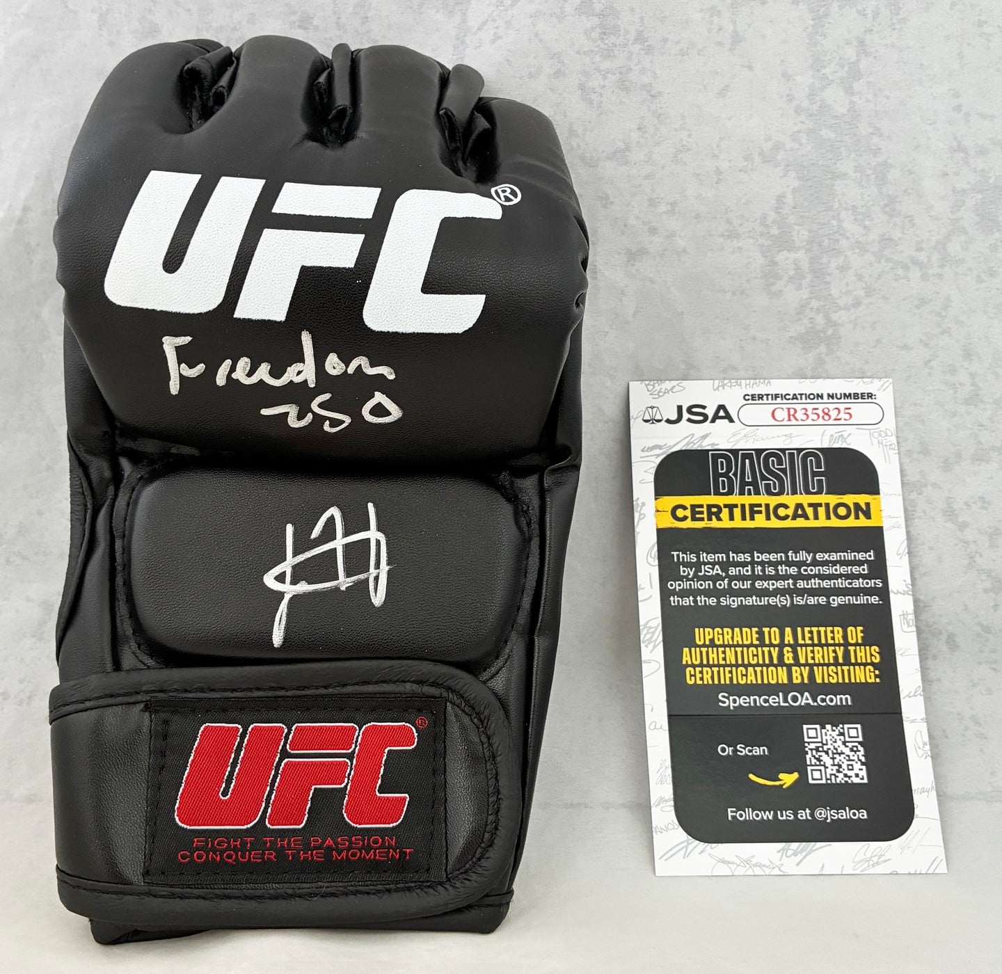 Josh Hokit Signed UFC Glove Freedom 250 JSA