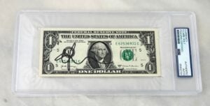 Mark Wahlberg Signed $1 Bill US Currency PSA/DNA 1