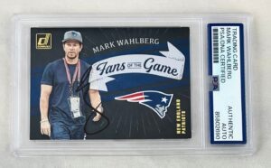 Mark Wahlberg Signed Trading Card Patriots PSA/DNA