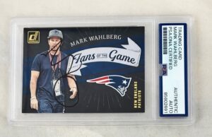 Mark Wahlberg Signed Trading Card Patriots PSA/DNA 1