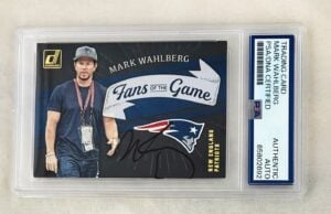 Mark Wahlberg Signed Trading Card Patriots PSA/DNA 2