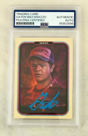 Gaten Matarazzo Signed Card Stranger Things Dustin PSA/DNA