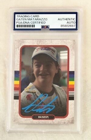 Gaten Matarazzo Signed Card Stranger Things Dustin PSA/DNA 1