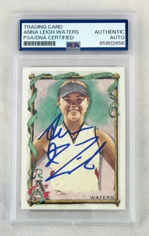 Anna Leigh Waters Signed Card 2023 Topps Allen & Ginter PSA/DNA