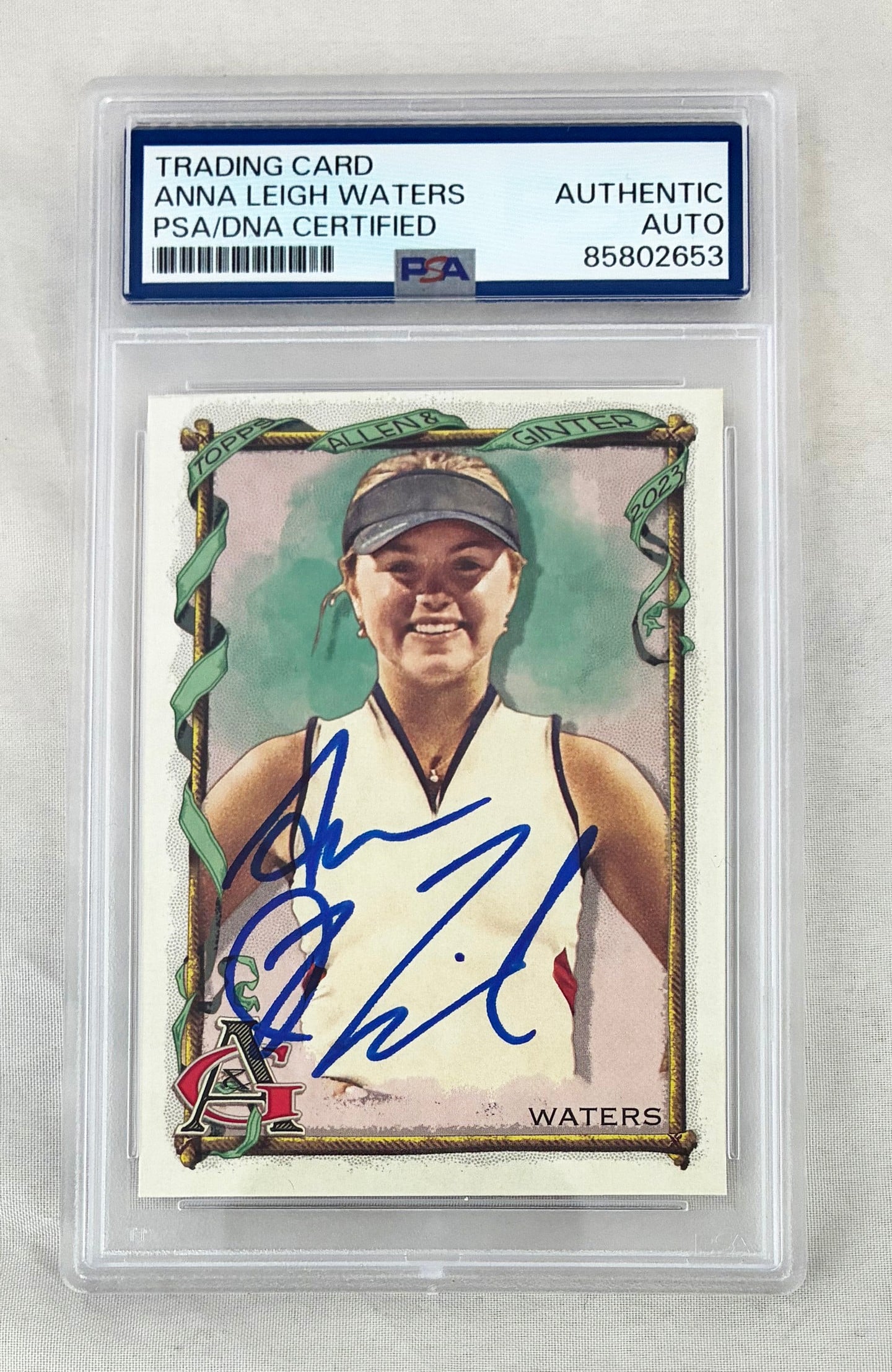 Anna Leigh Waters Signed Card 2023 Topps Allen & Ginter PSA/DNA 2