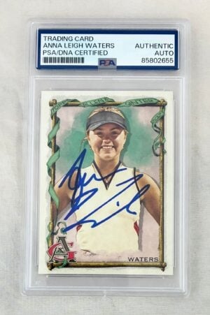 Anna Leigh Waters Signed Card 2023 Topps Allen & Ginter PSA/DNA 3