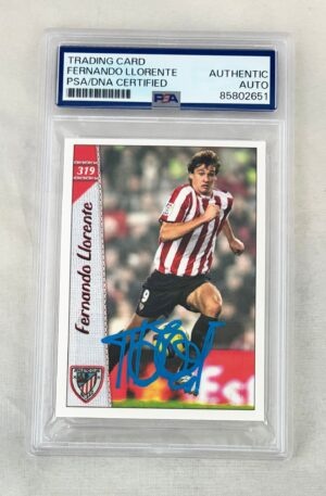 Fernando Llorente Signed Card 2006 Mundicromo La Ficha de La Liga #319 PSA/DNA