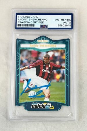 Andriy Shevchenko Signed Card 2000 DS Card Collections Planeta Calcio Gold Stars PSA/DNA