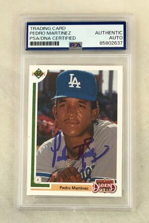 Pedro Martinez Signed Rookie Card 1991 Upper Deck #2F PSA/DNA
