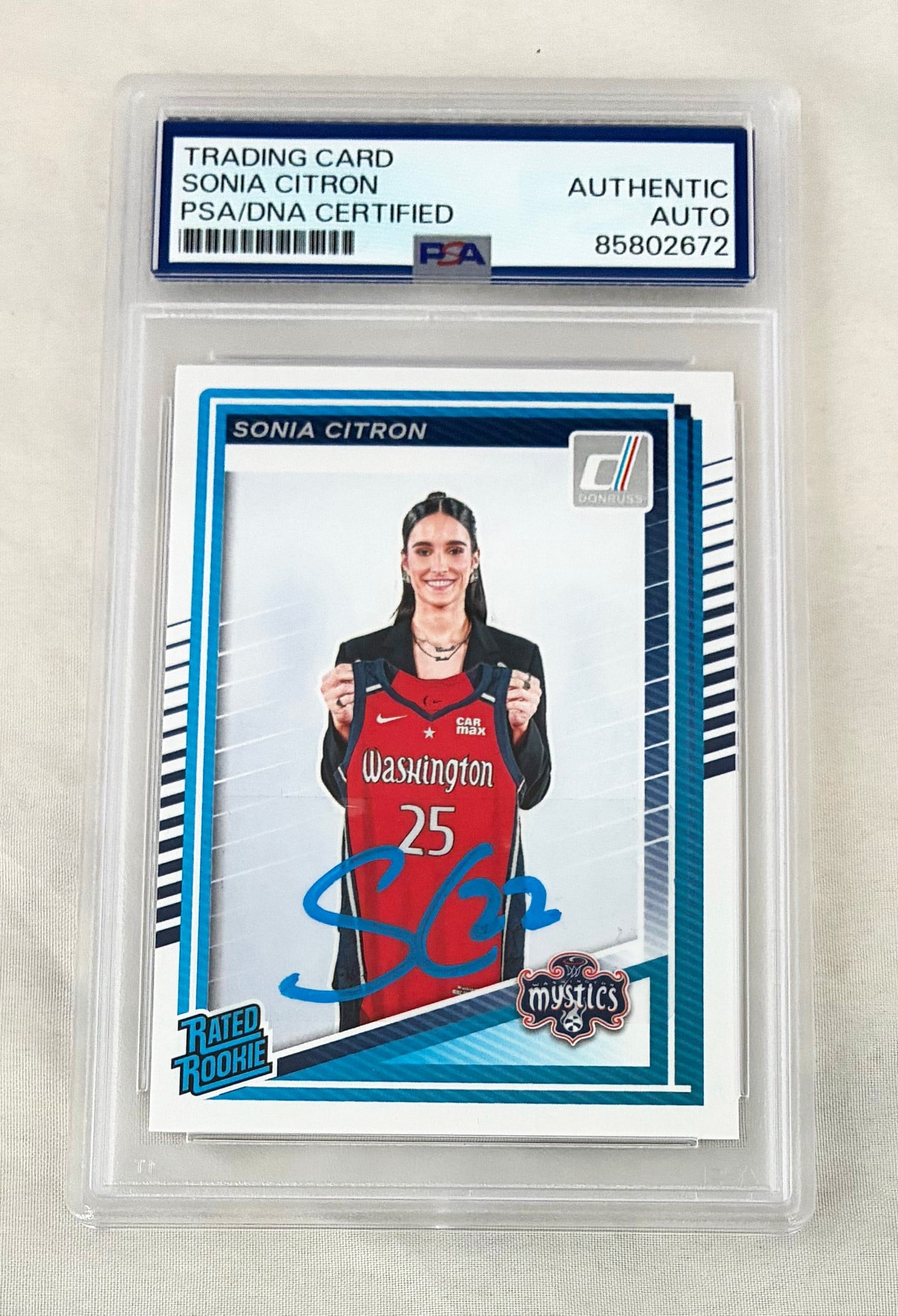 Sonia Citron Signed Rookie Card 2025 Panini #87 PSA/DNA