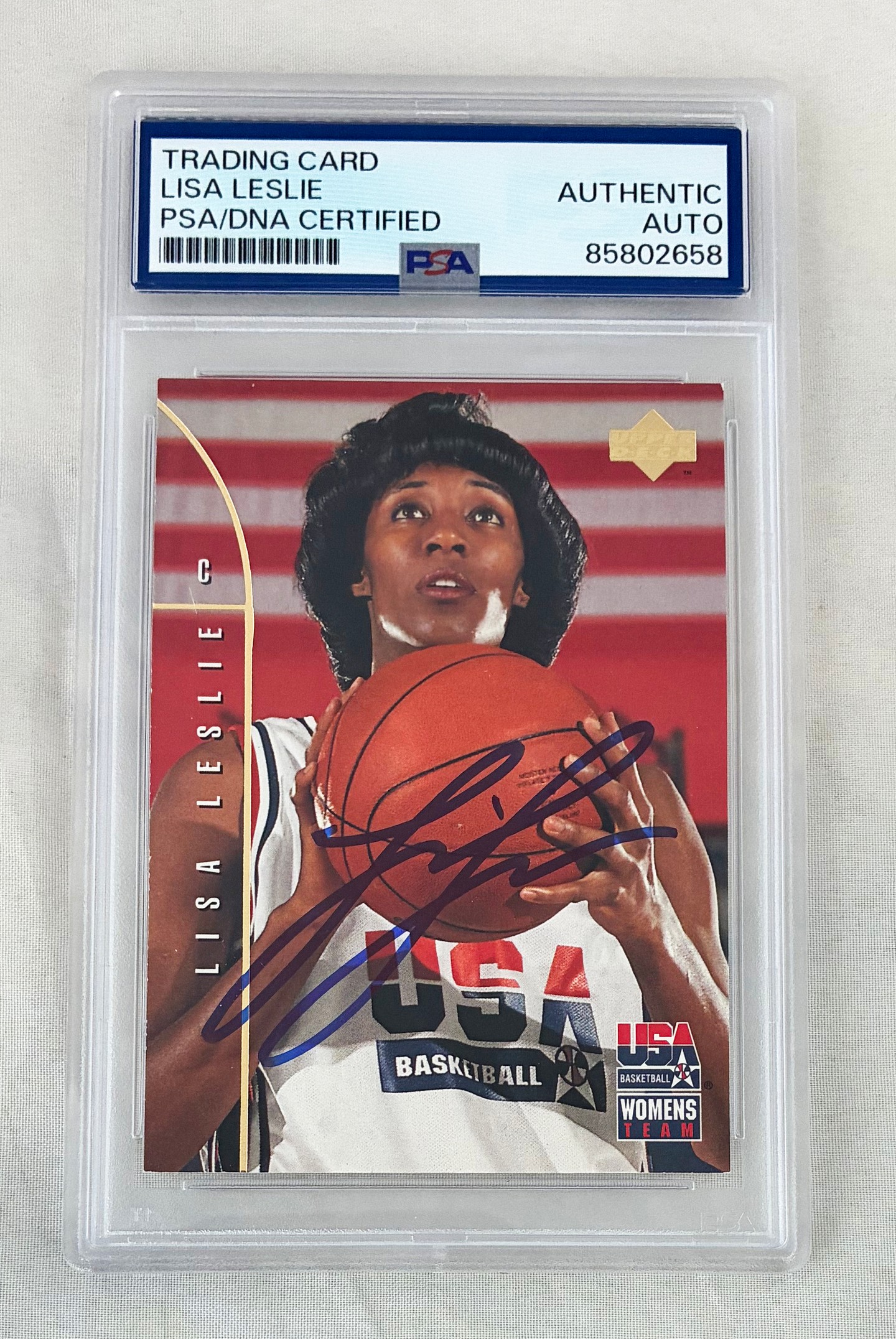 Lisa Leslie Signed Rookie Card 1994 Upper Deck #81 PSA/DNA