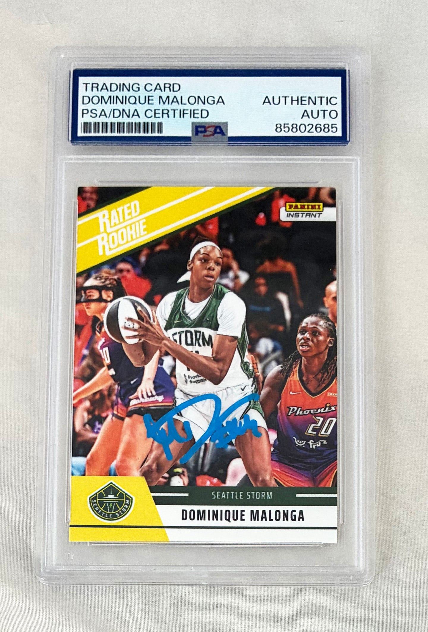 Dominique Malonga Signed Rookie Card 2025 Panini Instant #RRR-15 1 of 2467 PSA/DNA