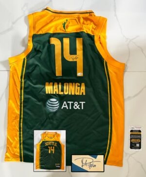 Dominique Malonga Signed Jersey WNBA Seattle Storm JSA 1